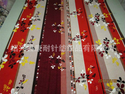 紹興縣康耐針紡織品 高品質(zhì)法蘭絨毛毯，少女百花系列樣式齊全